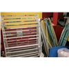 Image 1 : METAL GUM RACK AND ASSORTED IRONING BOARDS