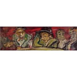 British School (20th Century), REUNION OF THE 23rd U.S. INFANTRY, 1964, oil painting on canvas,...