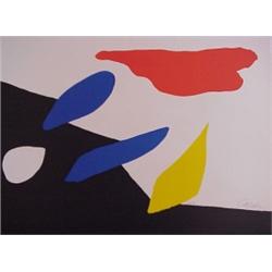 Alexander Calder (1898-1976) American, COMPOSITION B., color lithograph on Arches script waterm...