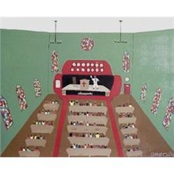 Benny Carter (b. 1943) American, REV. FINSTER PREACHING, an early oil painting on canvas, 23 1/...