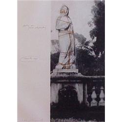 Christo (b. 1935) Bulgarian, WRAPPED VENUS (S.74/75), 1975, etching with collage, signed in pen...