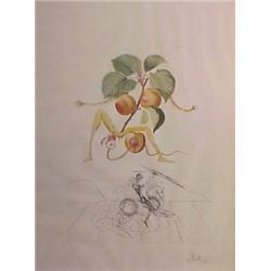Salvador Dali (1904-1989) Spanish, FRUIT & FLORAL (M.347; F.69-11D), 1969, color etching, signe...