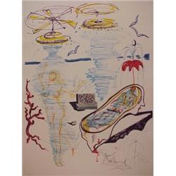 Salvador Dali (1904-1989) Spanish, LIQUID TORNADO BATHRUB (M.823; F.75-11B), 1975, etching, col...