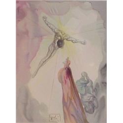 Salvador Dali (1904-1989) Spanish, APPARATION OF CHRIST (Heaven Canto 13; M.1119) from Divine C...
