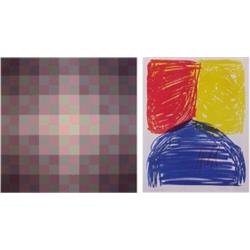 DeMarco & Zeniuk (20th Century) American (two), SQUARES, color screenprint, signed in pencil, f...