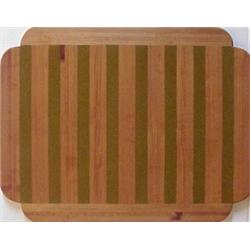Tim Ebner (20th Century) American, STRIPED BOARD, laminated wood with resin inlay, 24 x 30 1/2"...