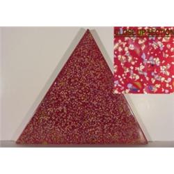 Tim Ebner (20th Century) American, TRIANGLE, 1980, acrylic & resin on canvas over wood, 20 x 20...