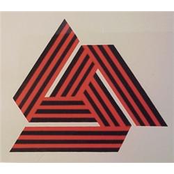 Jules Engel (1915-2003) American, UNTITLED GEOMETRIC, 1968, acrylic painting on paper, 11 x 14"...