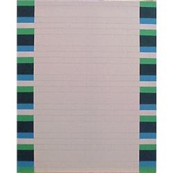 Jules Engel (1915-2003) American, BLUE, GREEN, WHITE, oil painting on canvas, 30 x 24", signed...