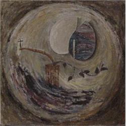 Teresa Gancedo (20th Century) Latin American, TREE OF LIFE, 1987, oil painting with sand on can...