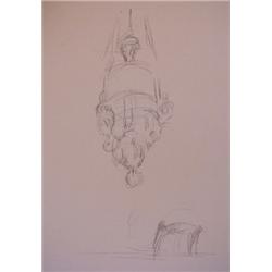 Alberto Giacometti (1901-1966) Swiss, CHAIS ET SUSPENSION (Maeght p.137), 1965, lithograph on B...