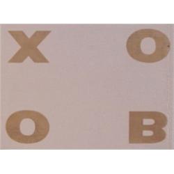 George Herms (20th Century) American, BOOX, 1994, tar and oil on wood, 10 1/2 x 14 1/2 x 2 1/4"...