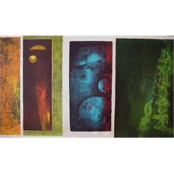 LeBaDang (b. 1922) Vietnamese/French (fifteen), NATURE PRAYS WITHOUT WORDS, the set of 14 color...