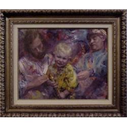Mago (Maurizio Goracci) (20th Century) Italian, LITTLE PRINCE, oil painting on canvas, 16 x 19...