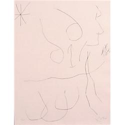 Joan Miro (1893-1983) Spanish, JOURNAL D'UN GRAVURE series (C.200), 1975, etching, signed in pe...
