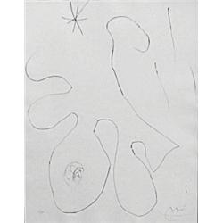 Joan Miro (1893-1983) Spanish, JOURNAL D'UN GRAVURE series (C.200), 1975, etching, signed in pe...