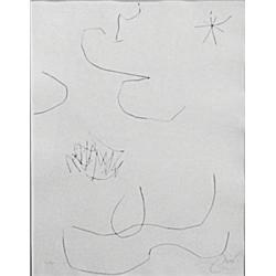 Joan Miro (1893-1983) Spanish, JOURNAL D'UN GRAVURE series (C.200), 1975, etching, signed in pe...