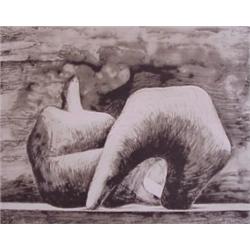 Henry Moore (1898-1976) British, RECLINING FIGURE POINTED (C.543), 1979, color lithograph, sign...