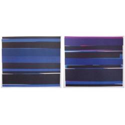 Philippe Morrison (20th Century) American (two), UNTITLED BLUE, (two) a pair of color screenpri...