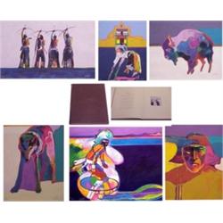 John Nieto (20th Century) American (seven), NIETO, 1996, the portfolio of six color screenprint...