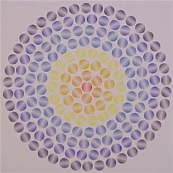 Ivan Picelji (b. 1924) Yugoslavian, CIRCLES, color screenprint, signed in pencil, from the numb...