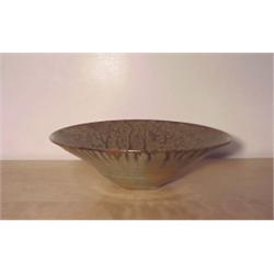 David Salk (20th Century), BOWL, 1984, a glazed ceramic bowl, 13" diameter 4" tall, signed. $20...
