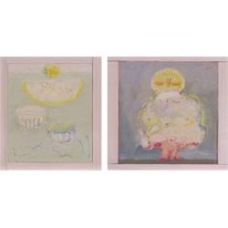 Roberto Sguazzi (b. 1965) Italian (two), NIGHT SCENE Series, 1999, (two) each an acrylic and cr...