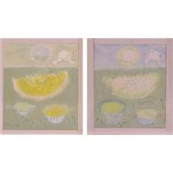 Roberto Sguazzi (b. 1965) Italian (two), NIGHT SCENE Series, 1999, (two) each an acrylic and cr...