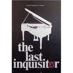 Mitchell Syrop (20th Century) American, THE LAST INQUISITOR, black & white poster wrapped onto...