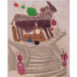 Theo Tobiasse (b. 1927) French, LE DUOMO DE FIRENZE, color carborumbum gravure, signed in penci...