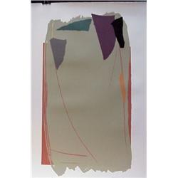 Larry Zox (b. 1936) American, UNTITLED (Taupe), color screenprint, signed in pencil, from the n...