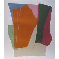 Larry Zox (b. 1936) American, UNTITLED (Orange), color screenprint, signed in pencil, from the...