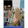 Image 1 : Bin of Bamboo Poles & More