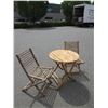 Image 1 : Bamboo Table & 2 Chairs