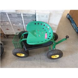 Rolling Garden Seat Work Cart