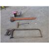 Image 1 : Vintage Log Hammer, Shoe Last & More