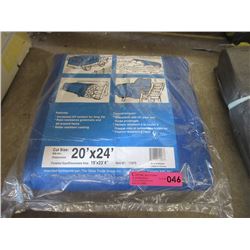 New Western Rugged 20 Foot x 24 Foot Blue Tarp