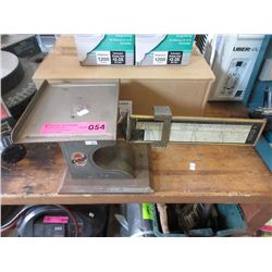 Vintage Pelouze Balance Beam Weigh Scale