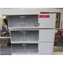 3 New Levico Double Hanging Fixtures