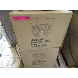 2 Levico Double Wall Mount Light Fixtures