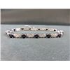 Diamond & Sapphire Infinity Link Tennis Bracelet