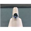 Ocean Blue Mystic Topaz & Diamond Dinner Ring