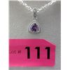 Image 1 : Lavender Amethyst & Diamond Necklace
