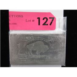 1 Oz. .999 Fine Titanium Buffalo Bar