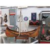 Image 1 : Hand Made Wood Viking Boat Model