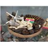 Image 1 : Wicker Basket of Seashells, Pine Cones & More