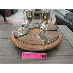 1964 Digsmed Denmark Teak Lazy Susan Tray