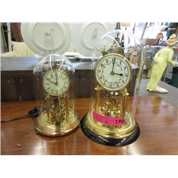 2 Anniversary Clocks with Matching Faces