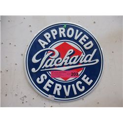 New Embossed Tin Packard Service Sign