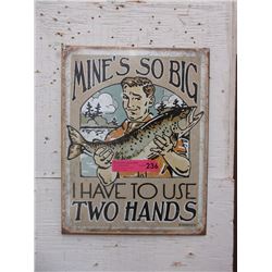 New Humorous Fishing Sign